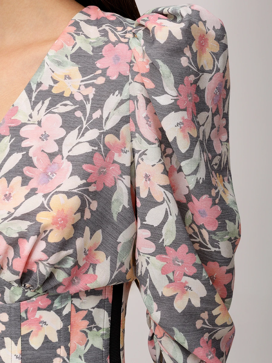 

Платье с принтом, Серый, Stella