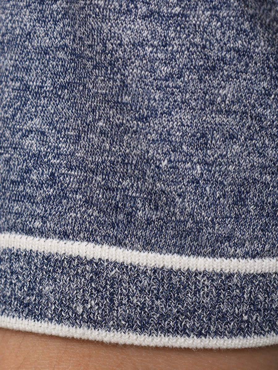 Поло изо льна и хлопка CASTANGIA 93/1749 AW Голубой  Фото 6