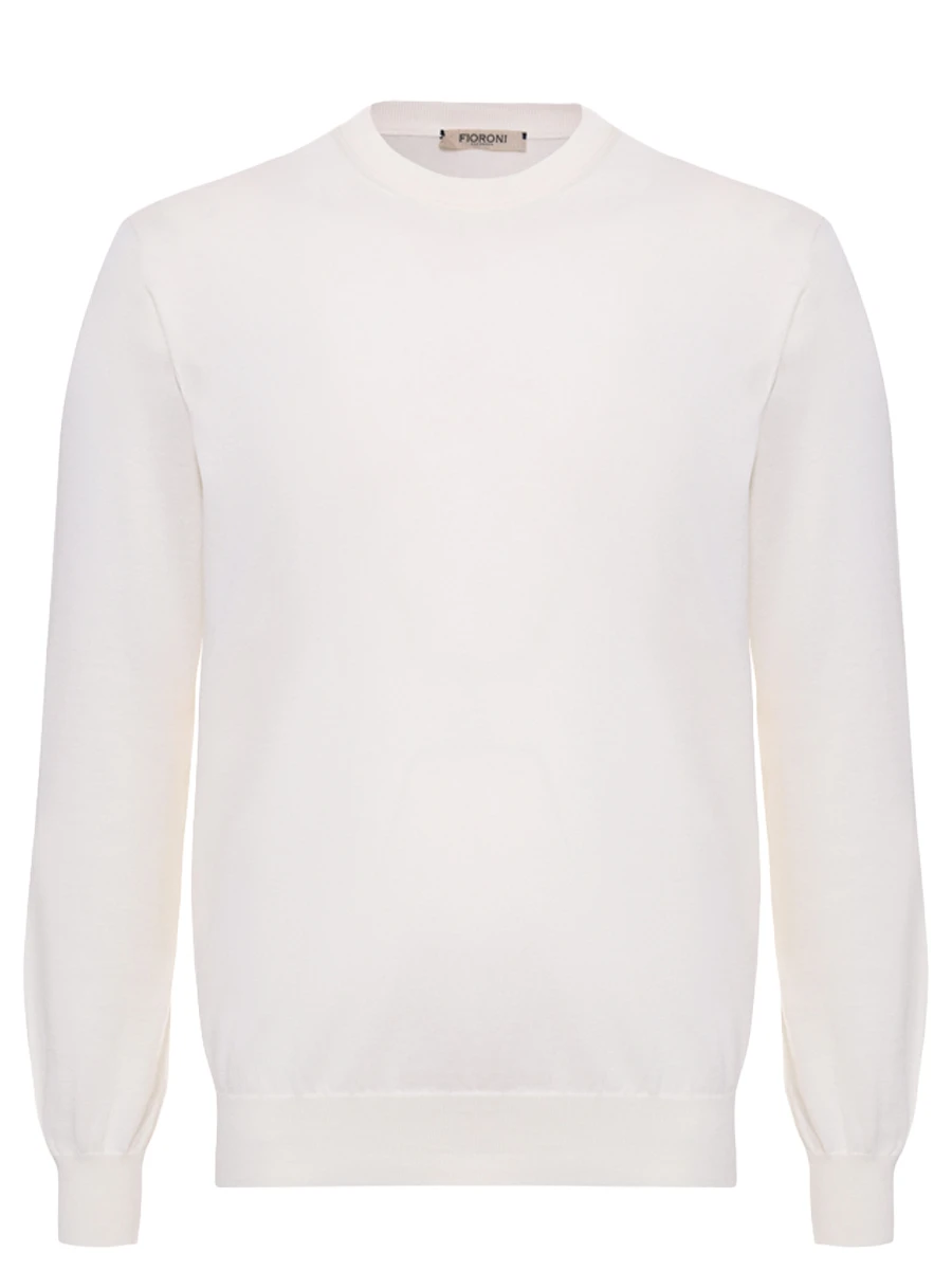 Джемпер из хлопка и кашемира FIORONI CASHMERE MK30650A1 0001 N1 Кремовый 