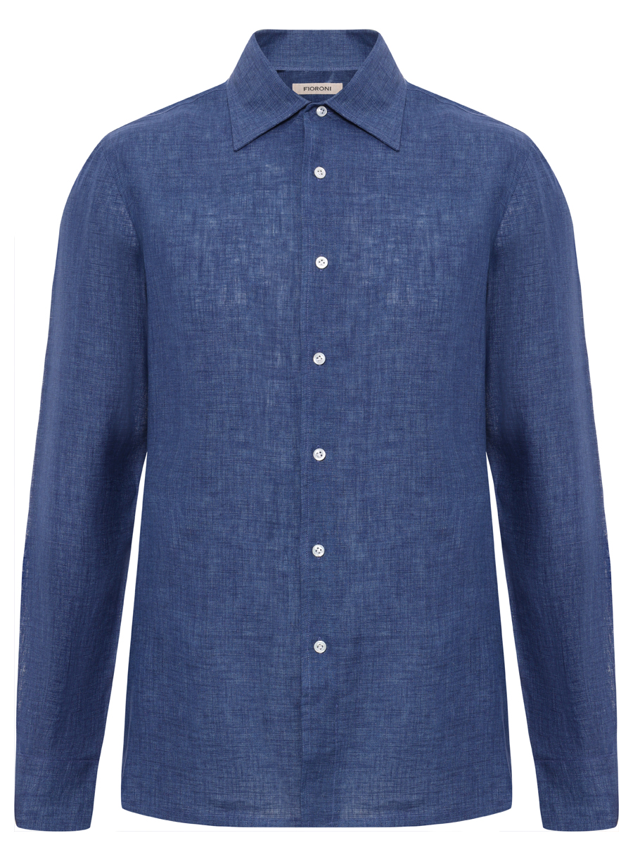 

Рубашка Regular Fit льняная, Синий, MCAM500T26 0010 159C