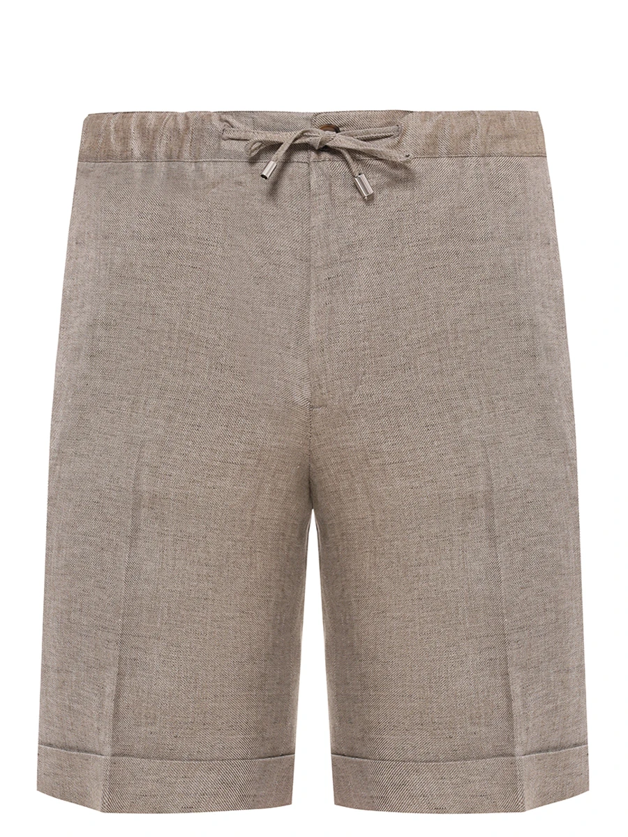 Шорты льняные FIORONI CASHMERE MPT802T22 0002 502/12 Бежевый 