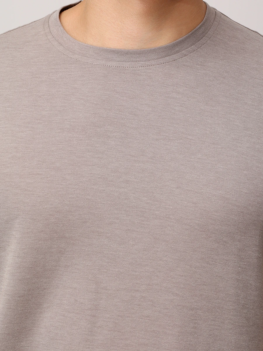 Футболка из хлопка и лиоцелла CAPOBIANCO 18M660.TM00.107S Серый  Фото 5