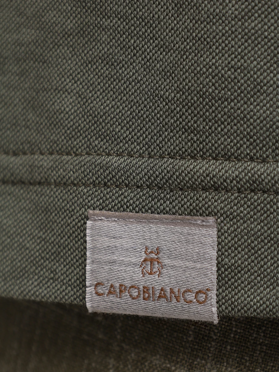 Футболка из хлопка и лиоцелла CAPOBIANCO 18M660.TM00.503S Зеленый  Фото 6