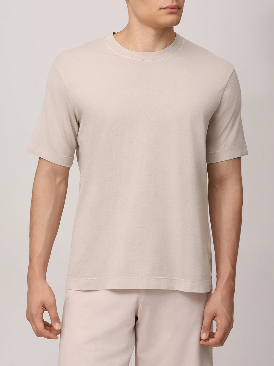 Футболка хлопковая DANIELE FIESOLI 5310/418 Бежевый  Фото 4