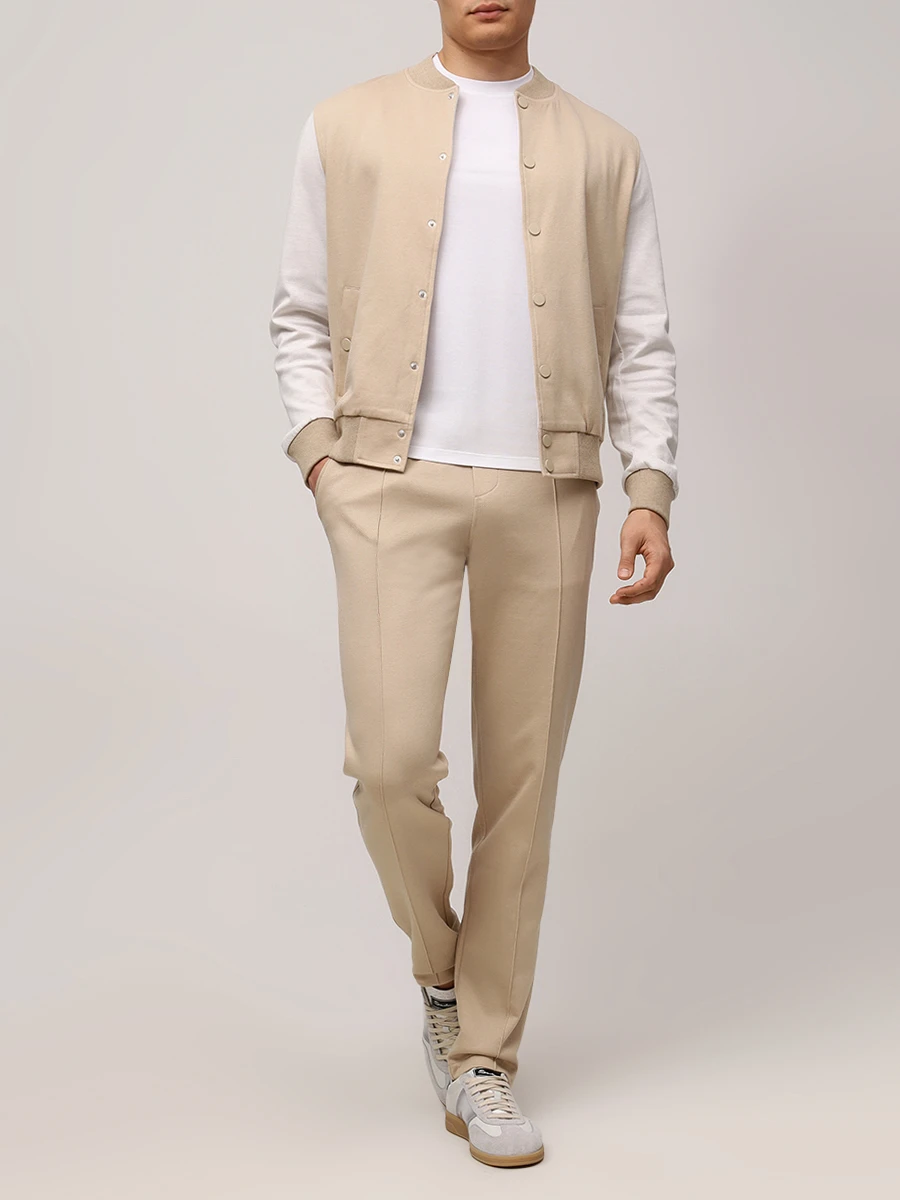 Костюм хлопковый CAPOBIANCO 18M178/18M707.TS00.105S Бежевый  Фото 2