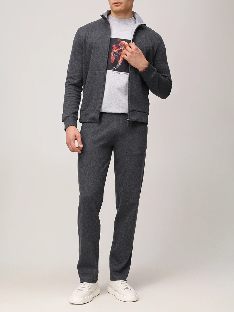 Костюм хлопковый CANALI MJ02137 T0854U/T0855U 220 Серый  Фото 2