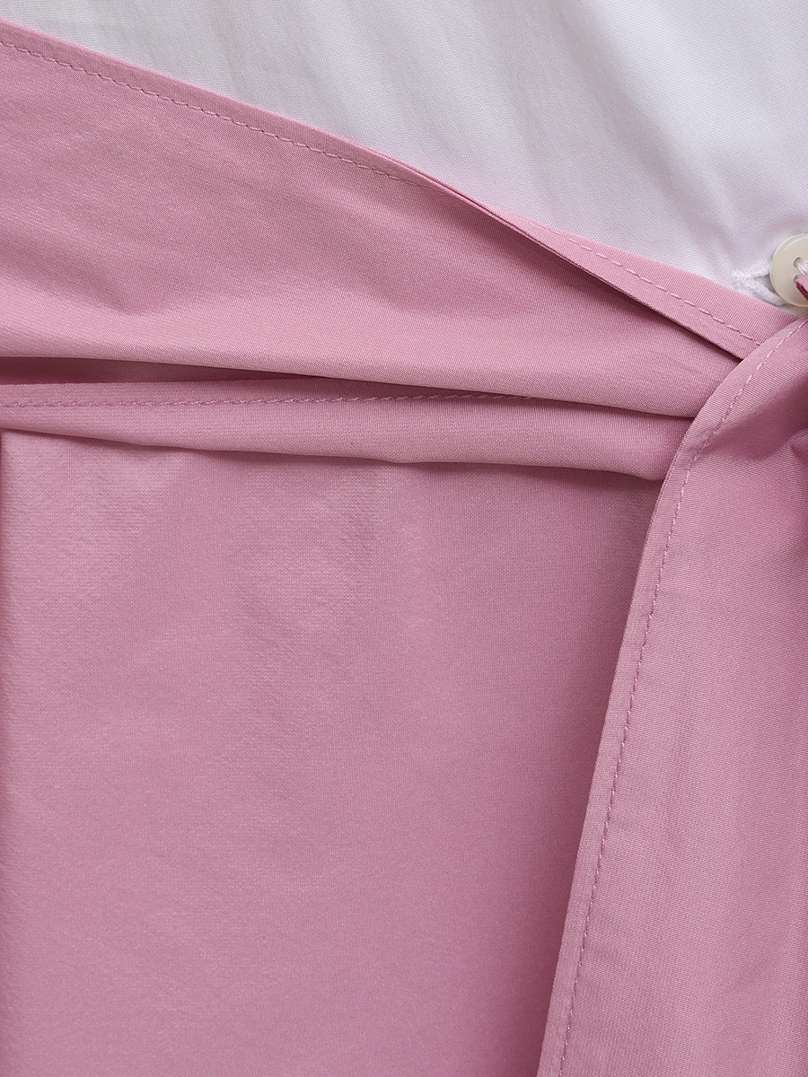 Платье комбинированное SARA ROKA S1Q1375 SD50419 Белый  Фото 6