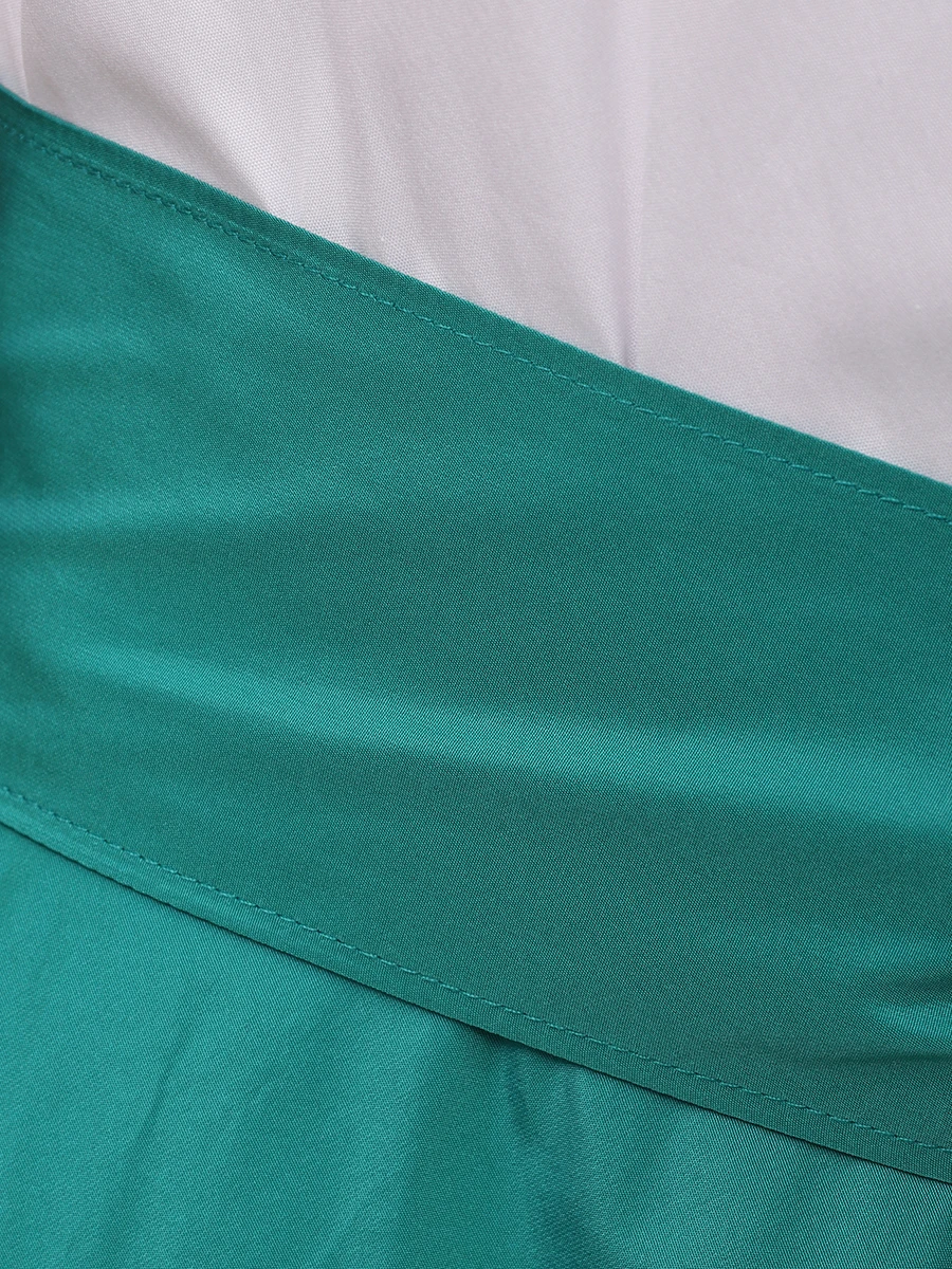 Платье комбинированное SARA ROKA S1Q1375 SD50419 Зеленый  Фото 6