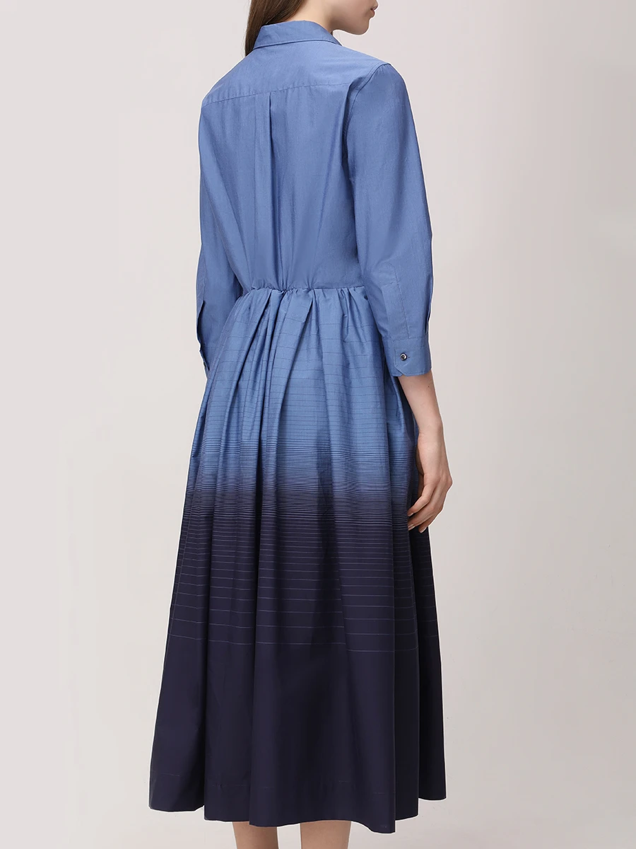 Платье хлопковое SARA ROKA S1Q7061 SA11750 Синий  Фото 3