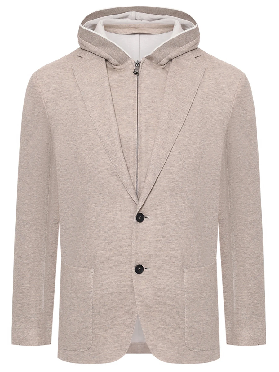 Пиджак хлопковый FRADI 251CN6886/SJP.JACKET-CK/66YUTA Бежевый 