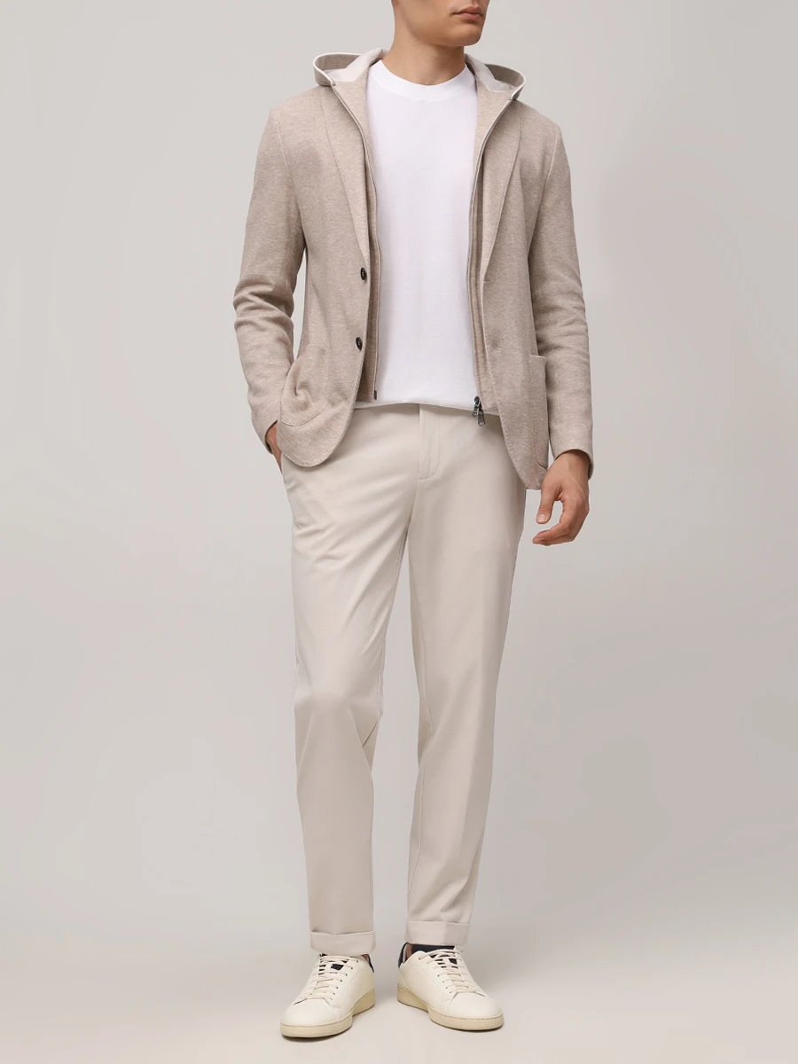 Пиджак хлопковый FRADI 251CN6886/SJP.JACKET-CK/66YUTA Бежевый  Фото 2