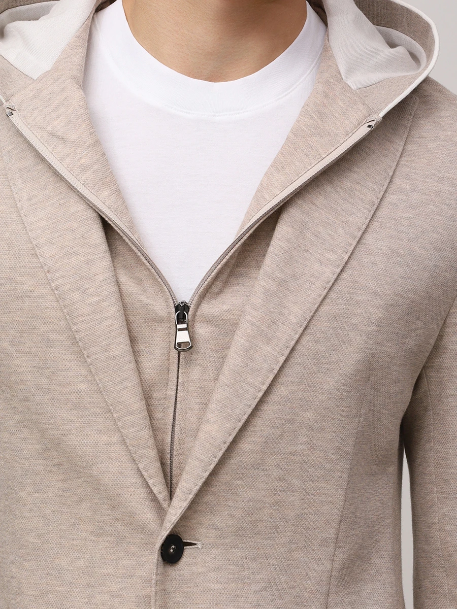 Пиджак хлопковый FRADI 251CN6886/SJP.JACKET-CK/66YUTA Бежевый  Фото 5