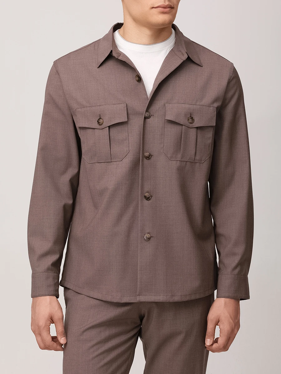 Костюм шерстяной CANALI 31016/V7003 AR03652 503/R Коричневый  Фото 4