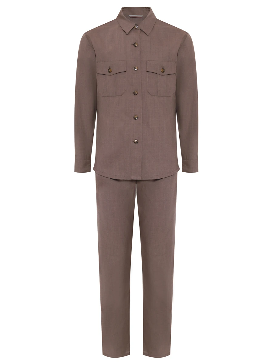Костюм шерстяной CANALI 31016/V7003 AR03652 503/R Коричневый 