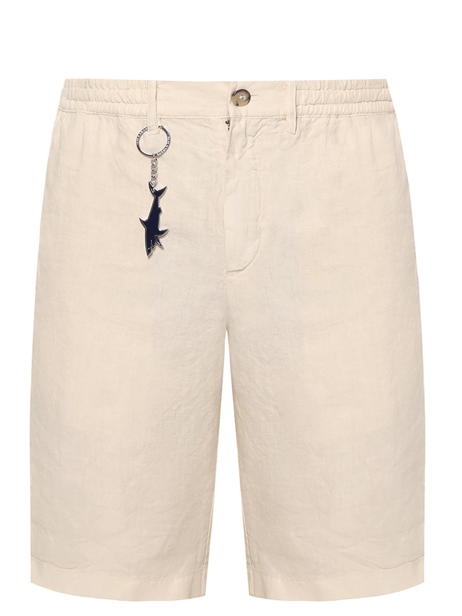 

Бермуды льняные, Бежевый, 25414037/029