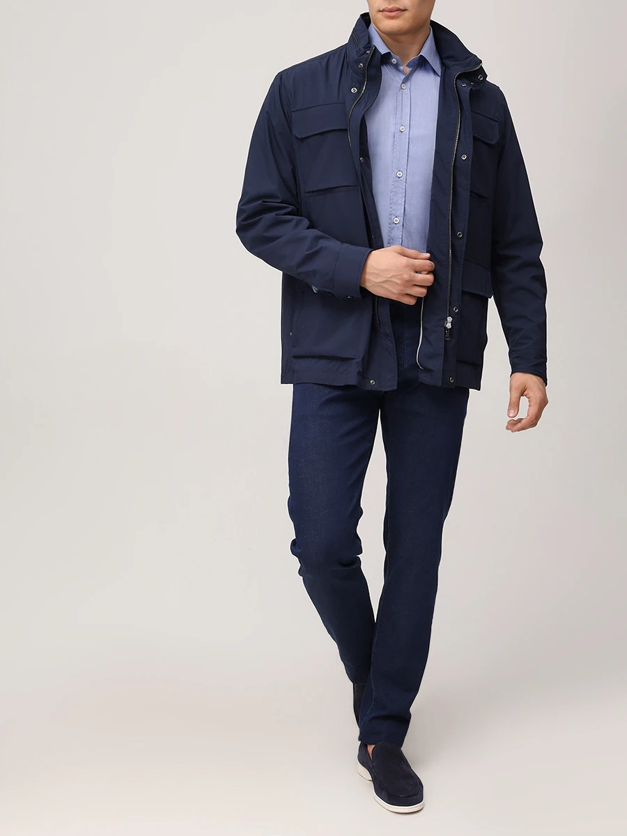 Рубашка Regular Fit хлопковая PAUL & SHARK 25413090CF/013 Синий  Фото 2