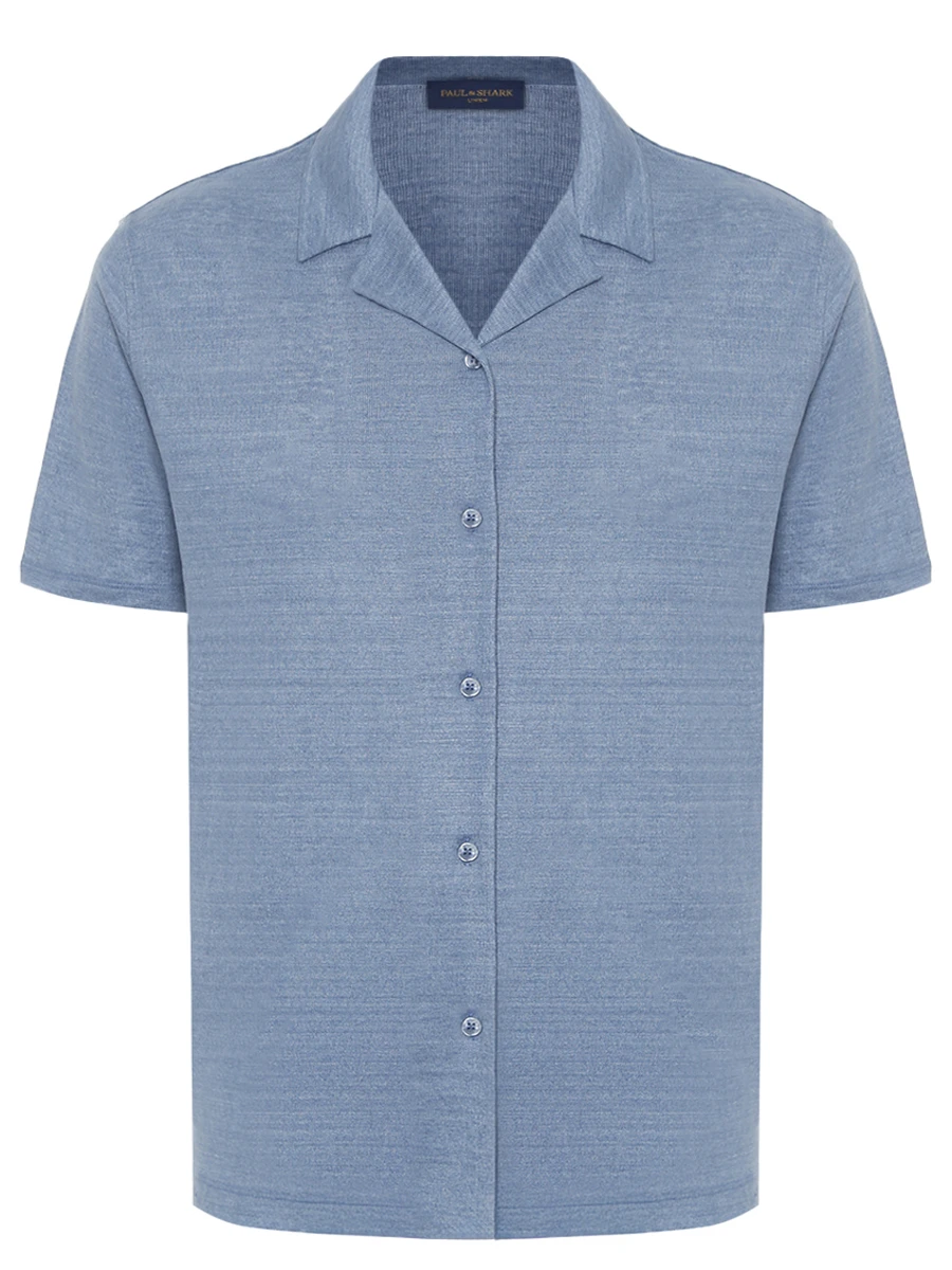 

Рубашка льняная, Голубой, 25411222/191