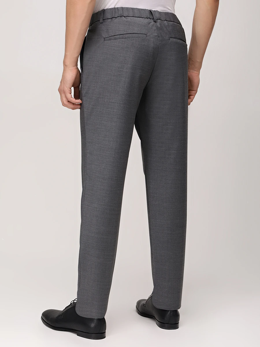 Брюки однотонные HILTL 22123/1050400/TANI Серый  Фото 3