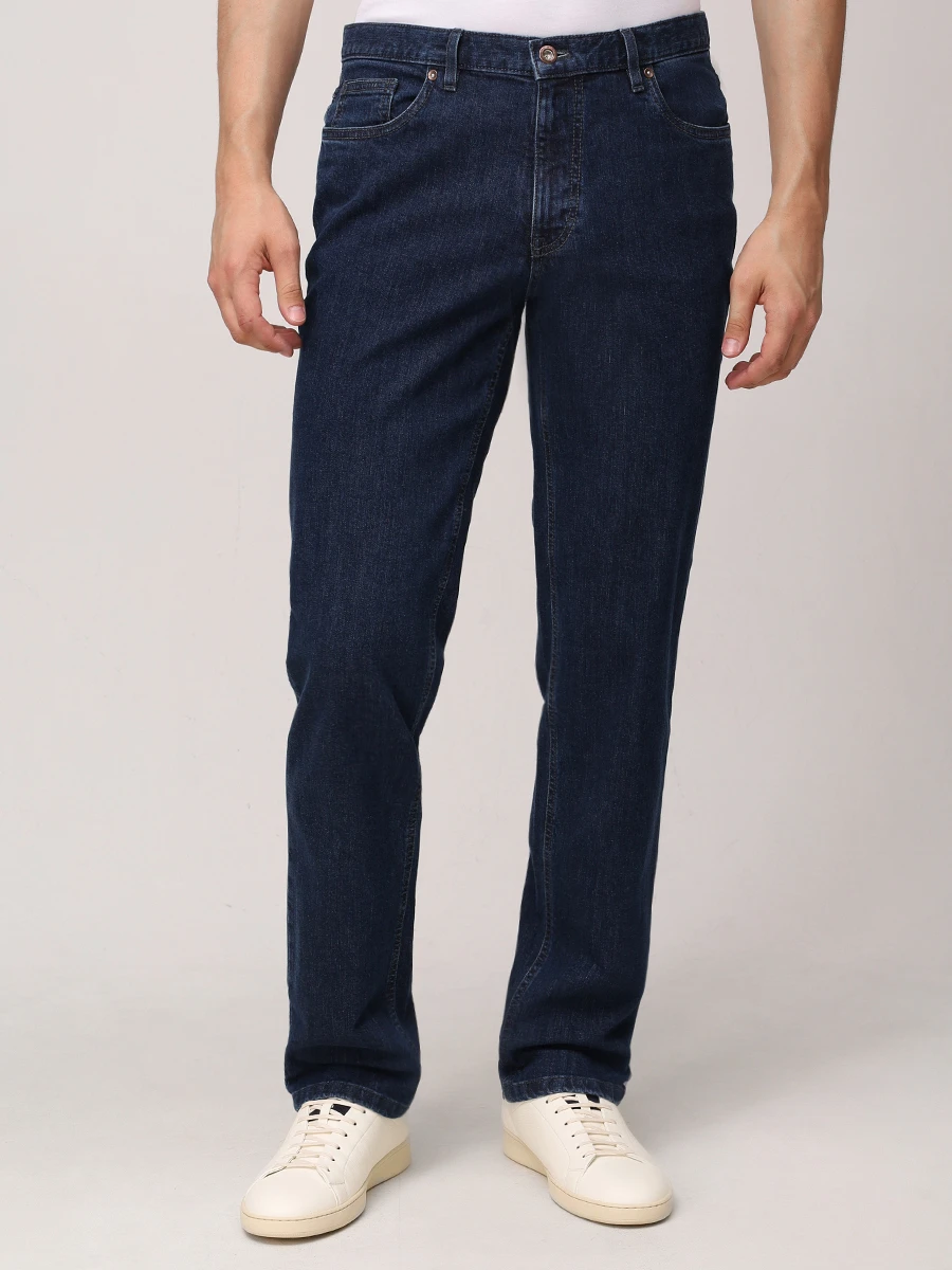 Джинсы Slim Fit хлопковые HILTL 74877/4260900/PARKER Синий  Фото 4