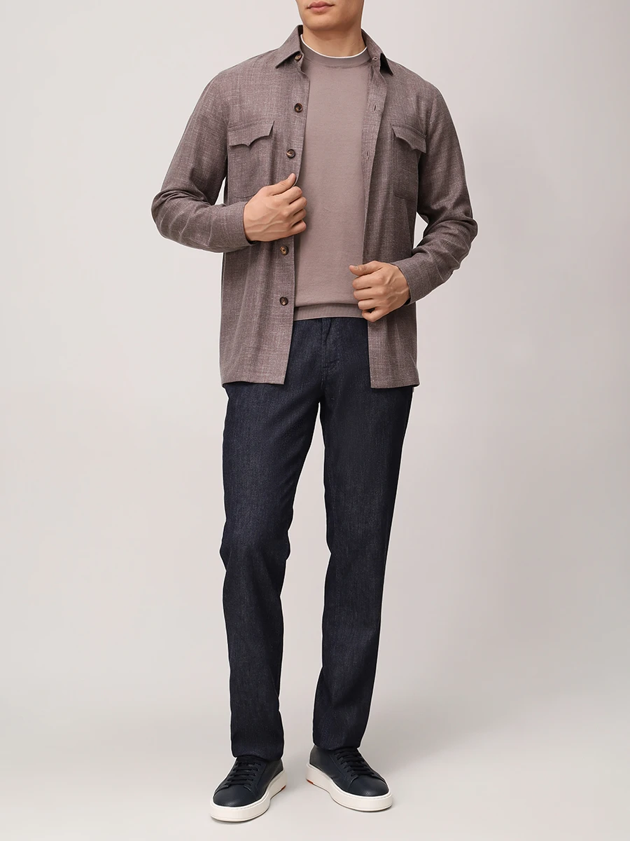Джинсы Regular Fit хлопковые HILTL 73225/4041480/DUDE Темно- Синий  Фото 2