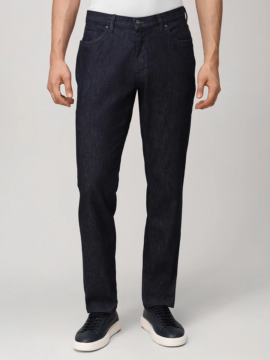 Джинсы Regular Fit хлопковые HILTL 73225/4041480/DUDE Темно- Синий  Фото 4