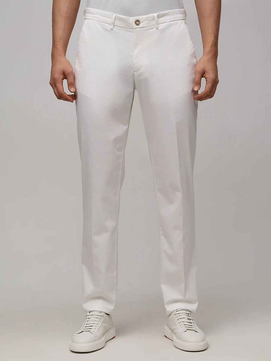 Брюки Slim Fit хлопковые BALDESSARINI 16836.2402/1010 SF Белый  Фото 4