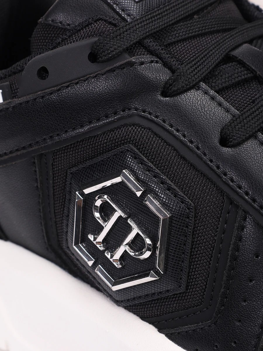 Кеды из экокожи PHILIPP PLEIN .USC0766/0102 Черный  Фото 5