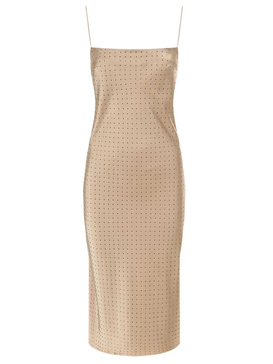 Платье-комбинация из вискозы SOL ANGELANN SCD-1201/SS25 Золотой 