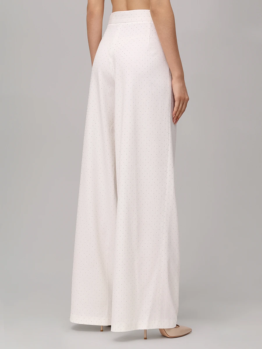 Брюки из вискозы SOL ANGELANN SCP-0202/SS25 Белый  Фото 3