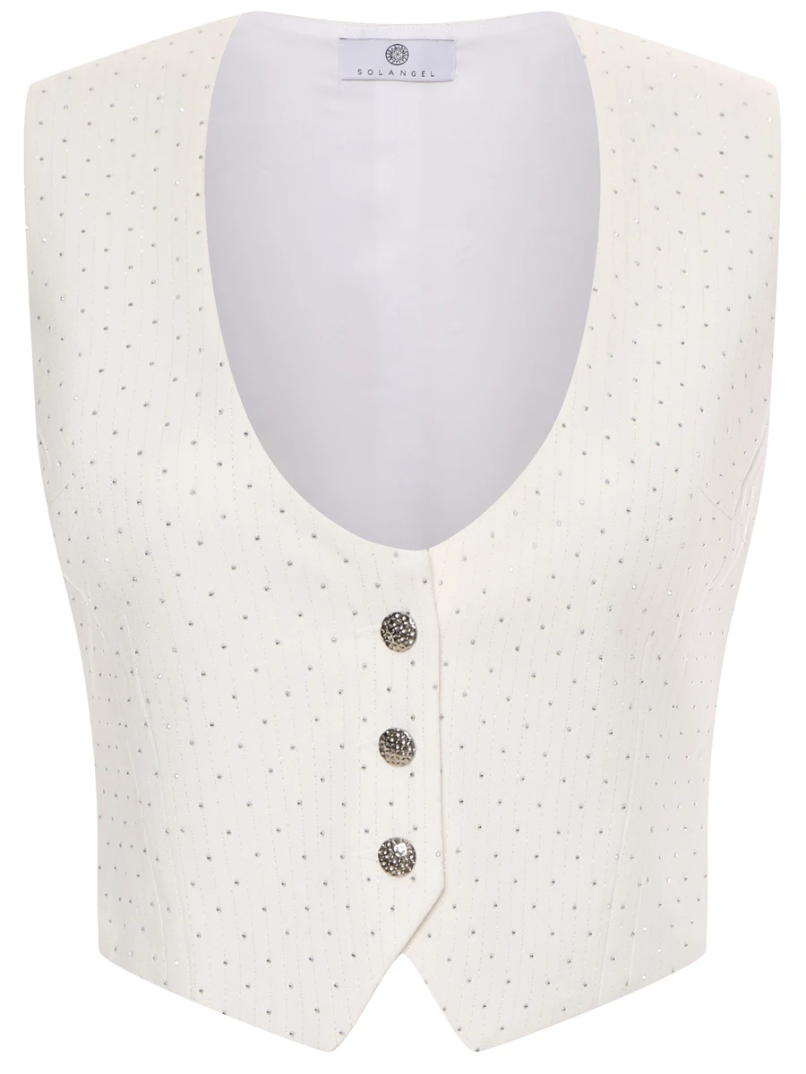 Жилет однотонный SOL ANGELANN SCJ-3401/SS25 Белый 