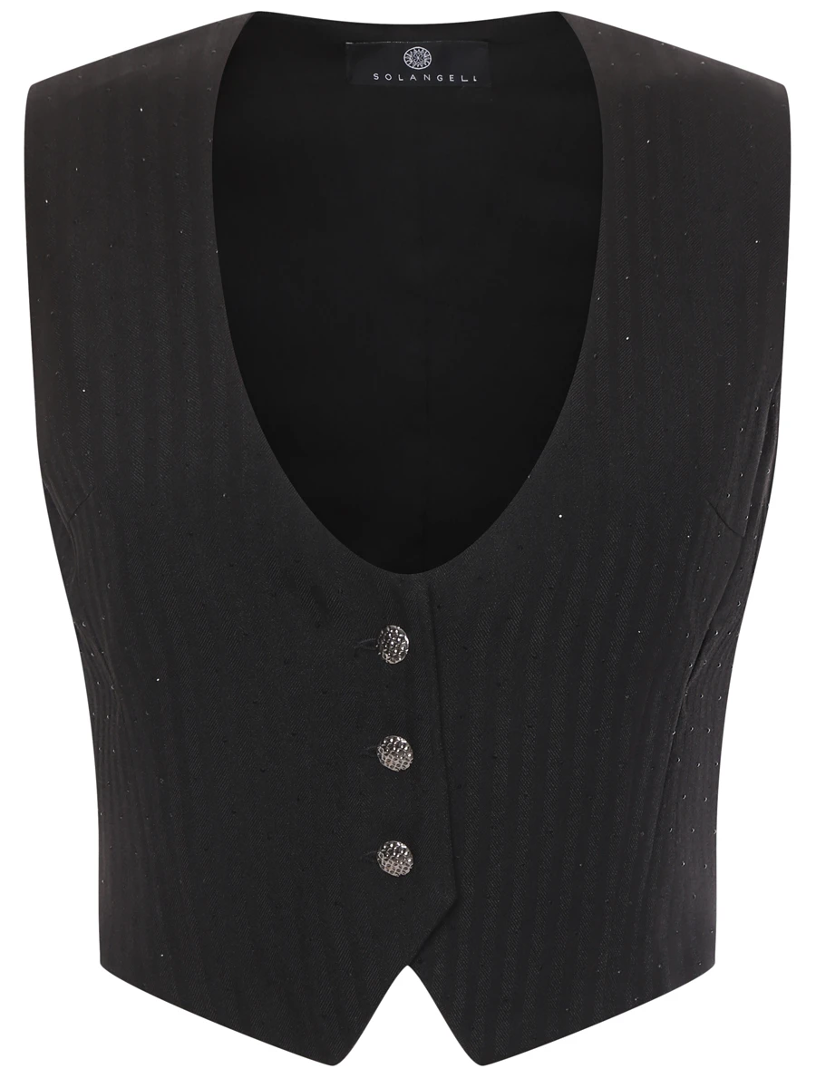 Жилет однотонный SOL ANGELANN SCJ-3401/SS25 Черный 