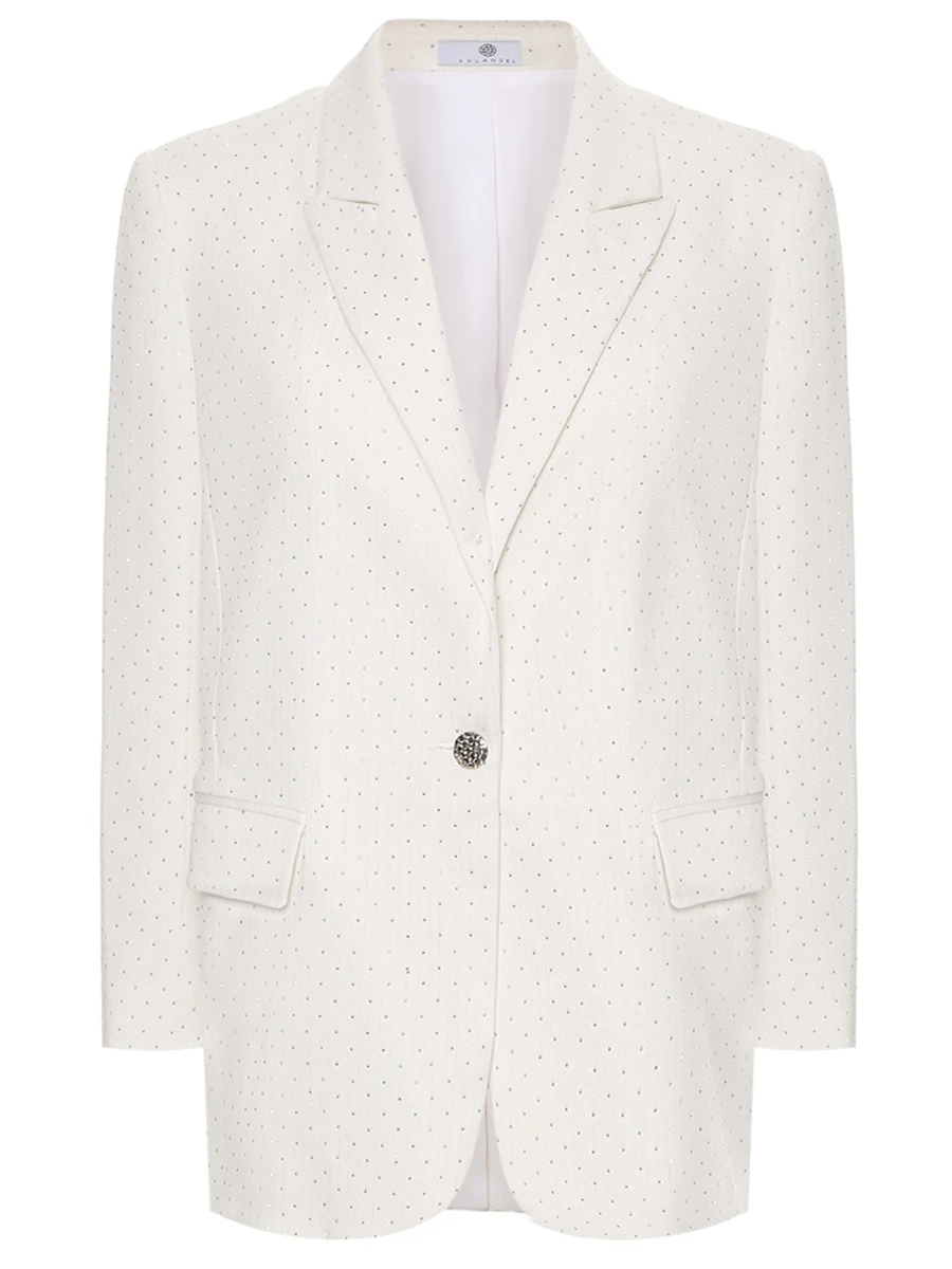 

Пиджак однотонный, Белый, SCJ-2201/SS25