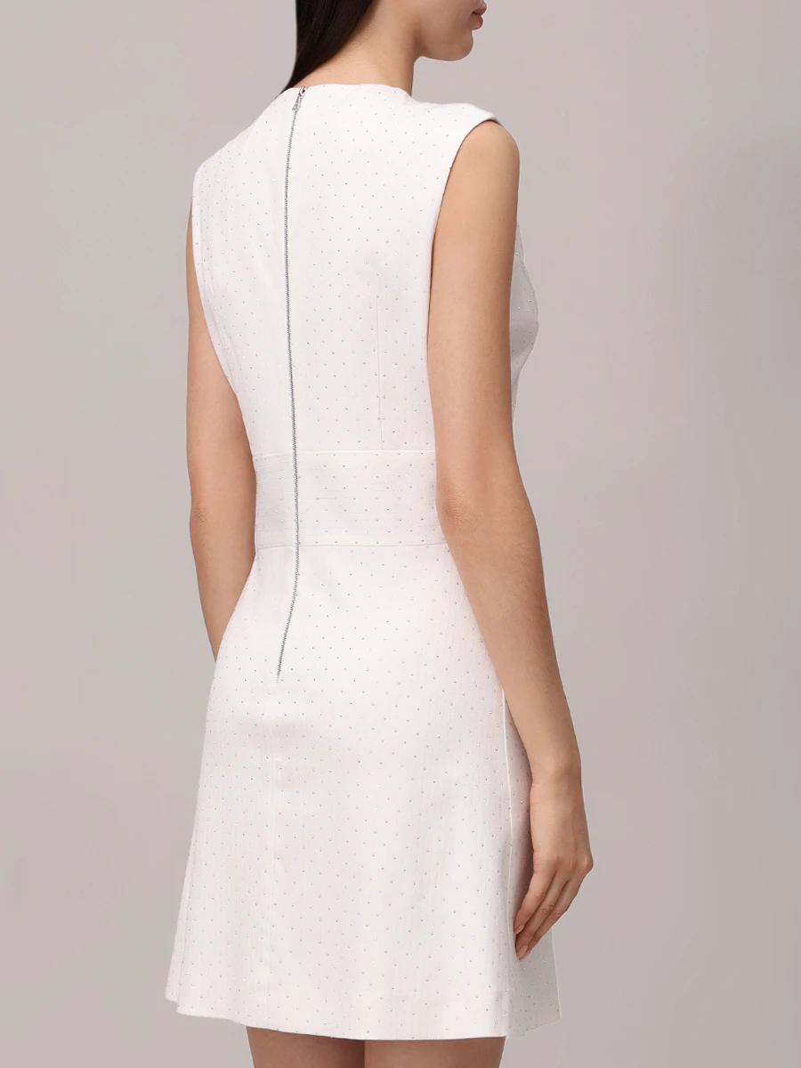 Платье однотонное SOL ANGELANN SCD-2103/SS25 Белый  Фото 3