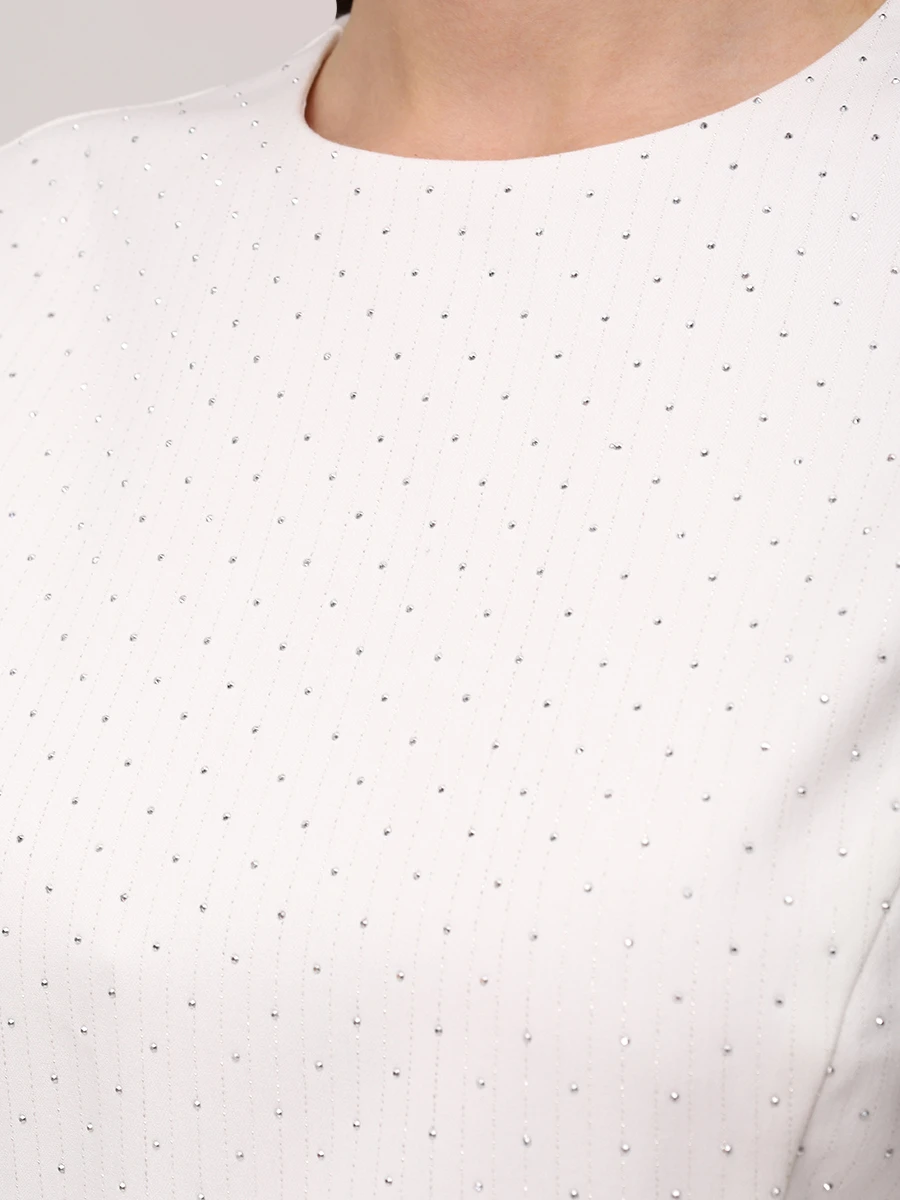 Платье однотонное SOL ANGELANN SCD-2103/SS25 Белый  Фото 5