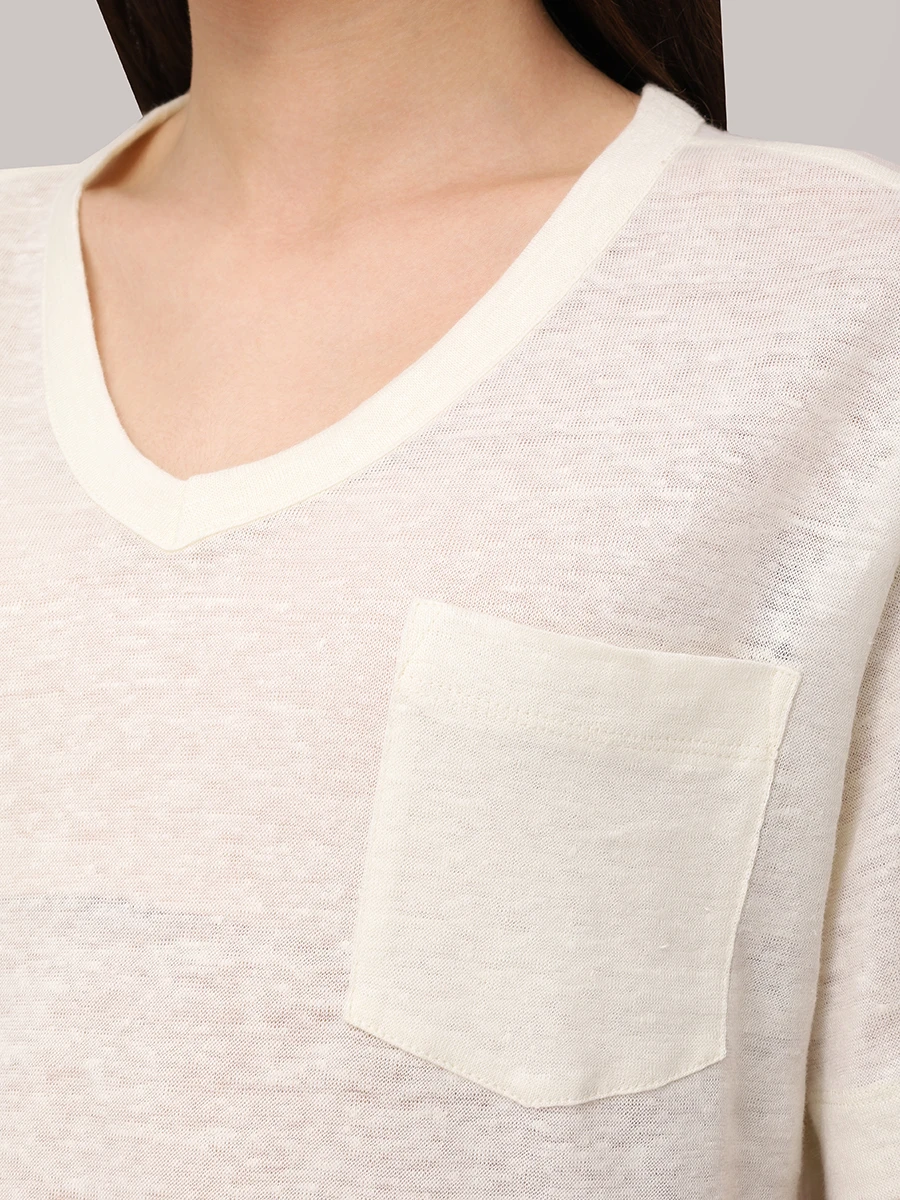 Футболка льняная Lindsay BOGNER 56709624/115 LINDSAY Желтый  Фото 5