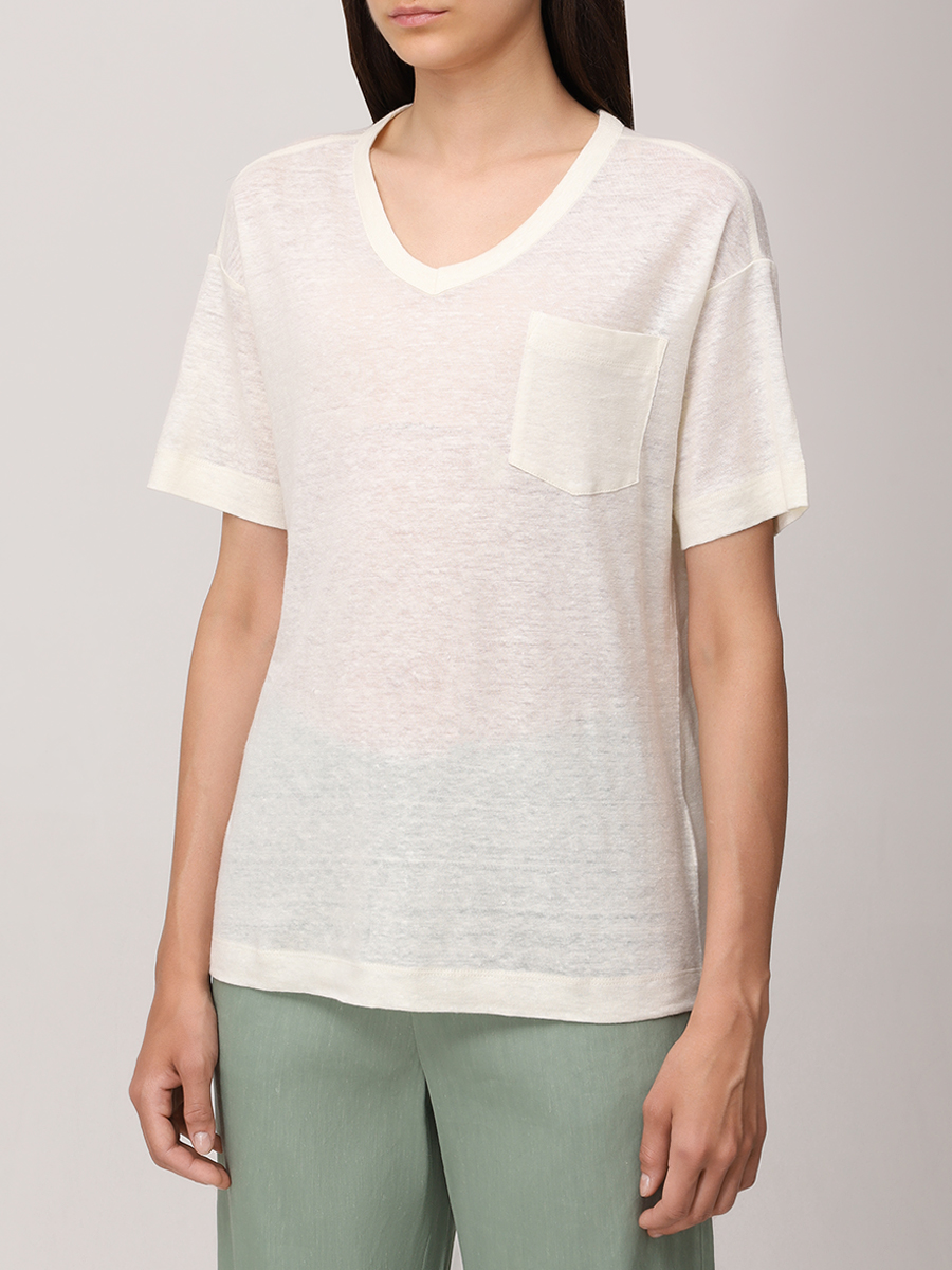 Футболка льняная Lindsay BOGNER 56709624/115 LINDSAY Желтый  Фото 4