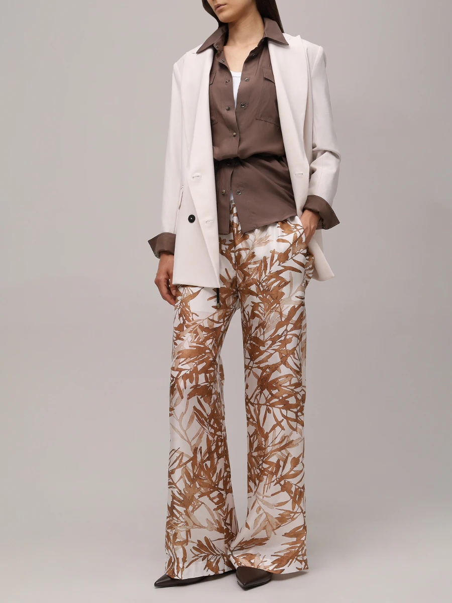 Майка хлопковая BRUNELLO CUCINELLI MG902FP100 C159 Белый  Фото 2