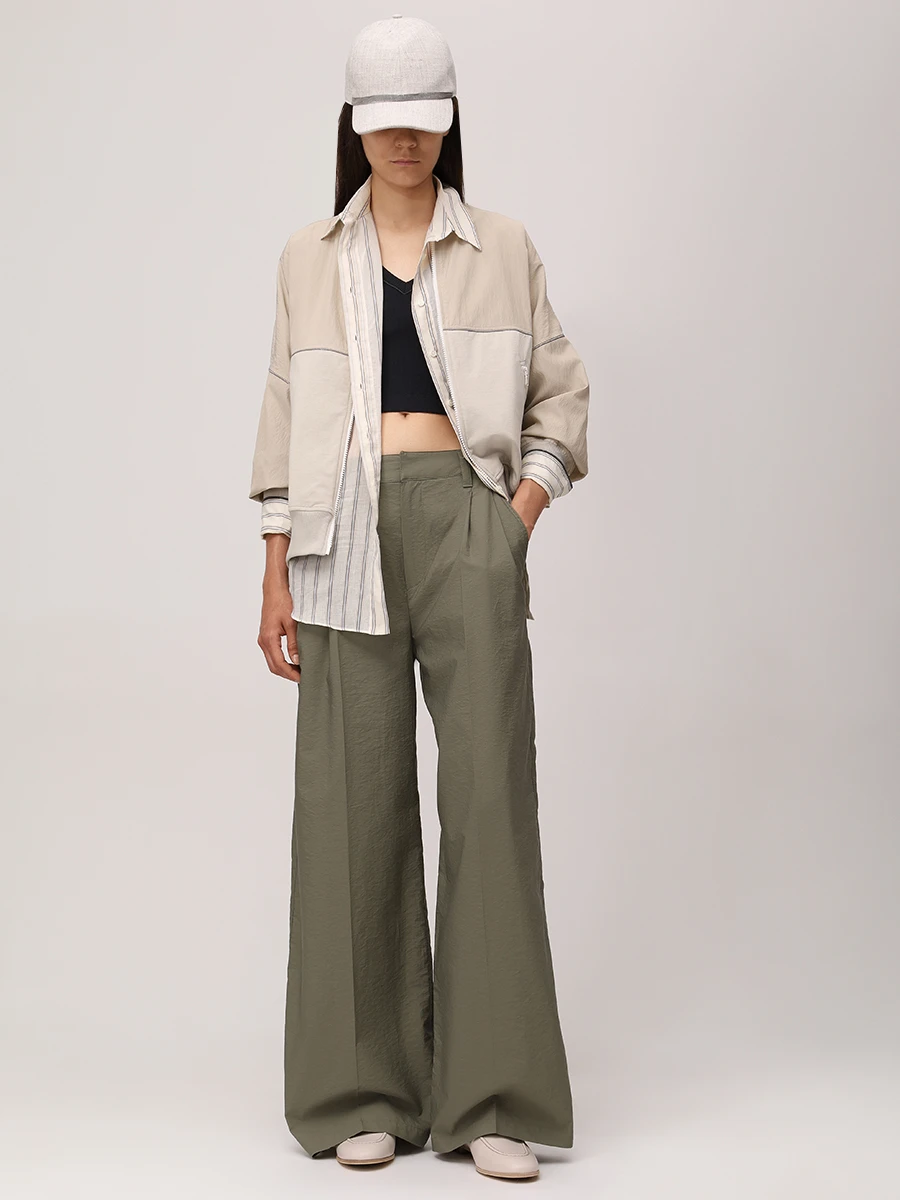 Топ хлопковый BRUNELLO CUCINELLI MG902FP102 C101 Черный  Фото 2