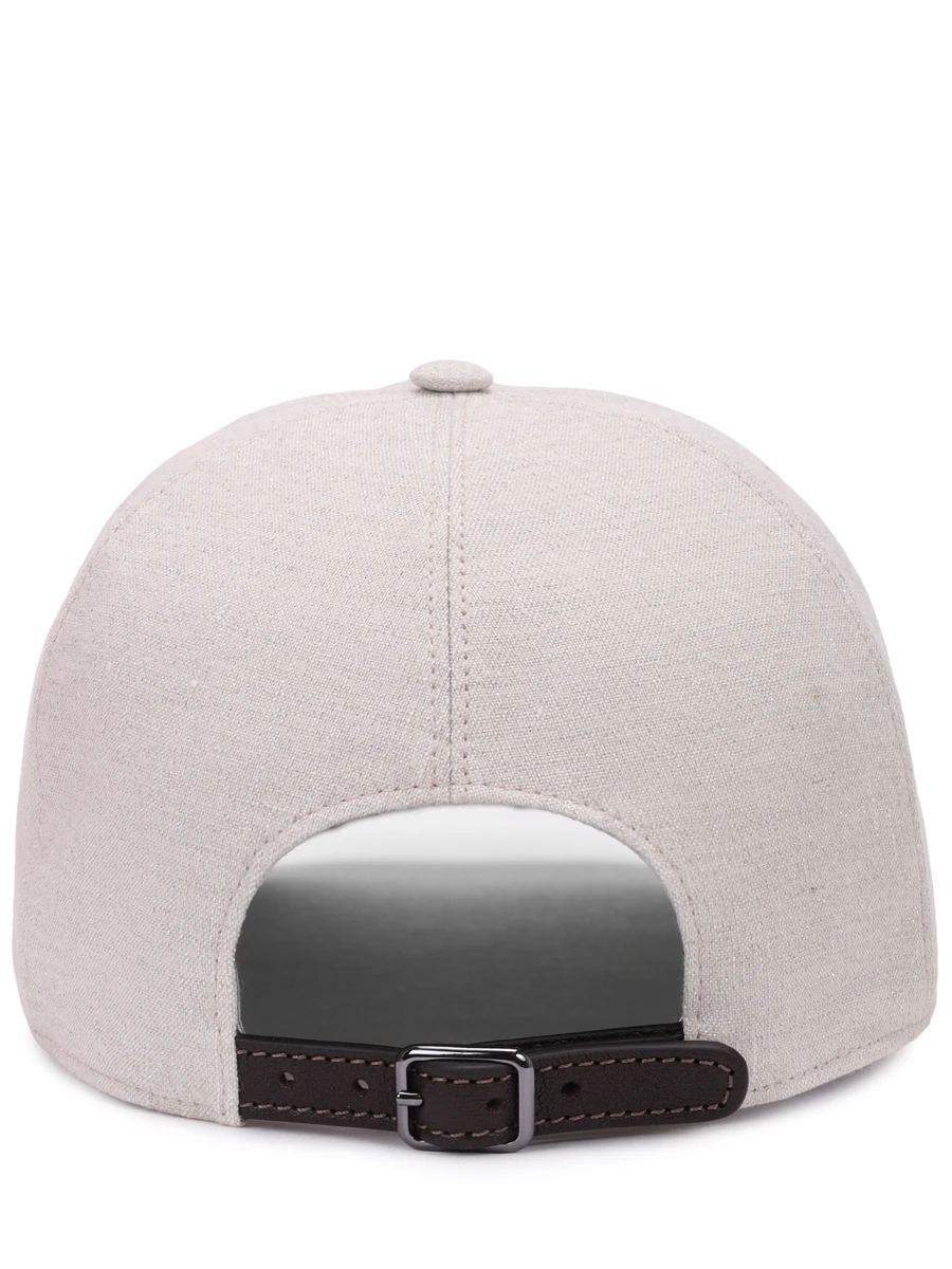 Бейсболка льняная BRUNELLO CUCINELLI MCAP91016 C169 Бежевый  Фото 2