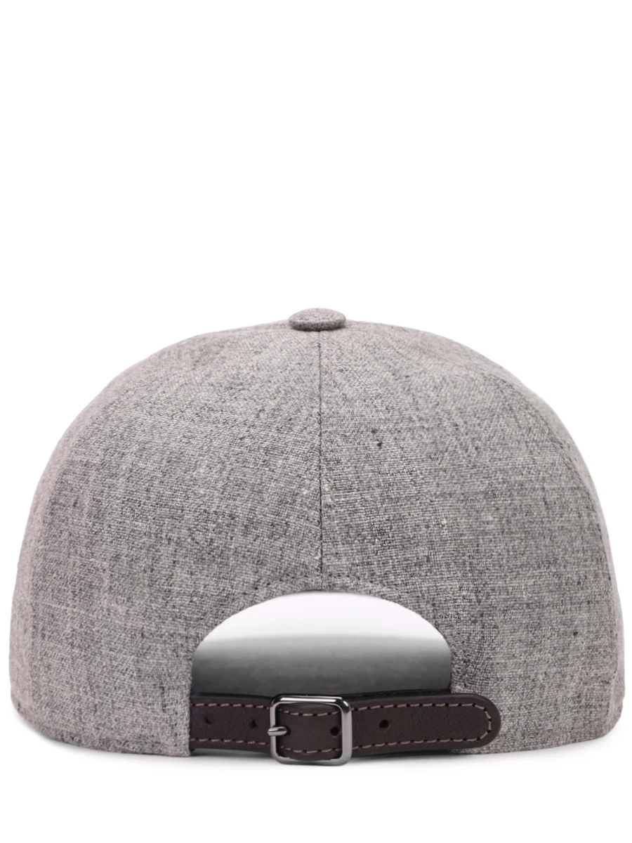 Бейсболка льняная BRUNELLO CUCINELLI MCAP91003 C006 Серый  Фото 2