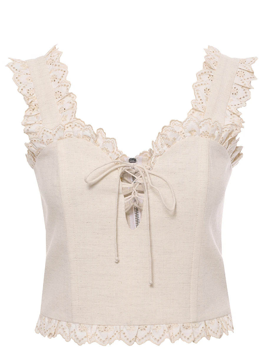 

Корсет льняной, Бежевый, MP-JUN24-01