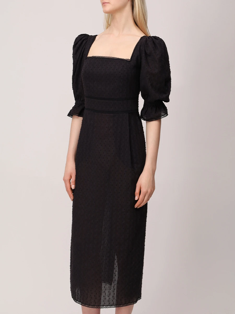 Платье-футляр хлопковое MASTERPEACE MP-FEB25-85 Черный  Фото 4