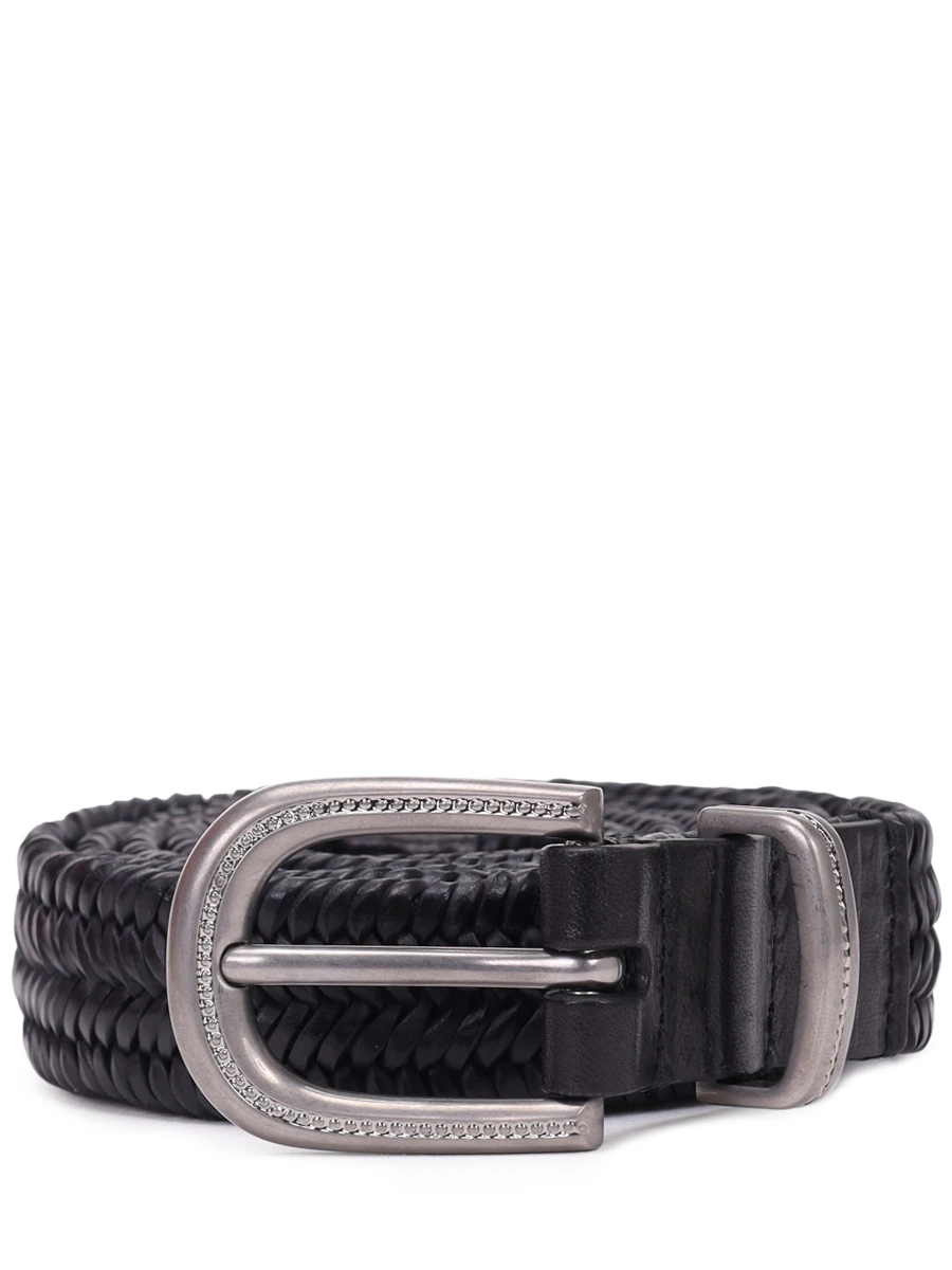 Ремень комбинированный BRUNELLO CUCINELLI M0NAPC228 CNERO Черный 