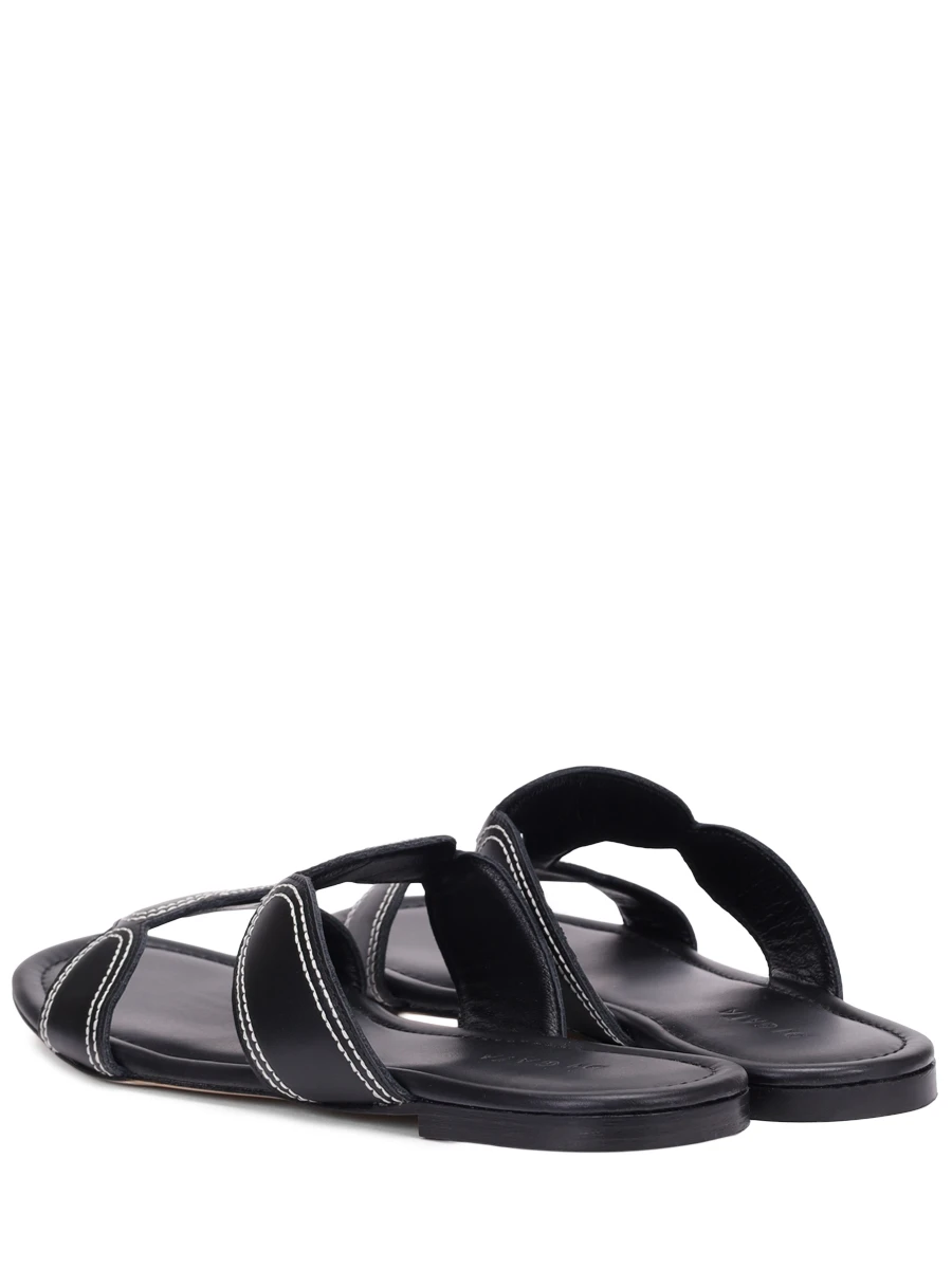 

Шлепанцы кожаные Luna, Черный, LUNA