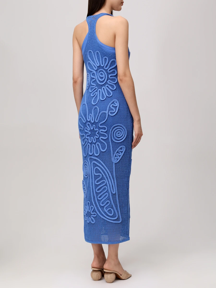Платье из вискозы CULT GAIA KD3751YN2051 Голубой  Фото 3