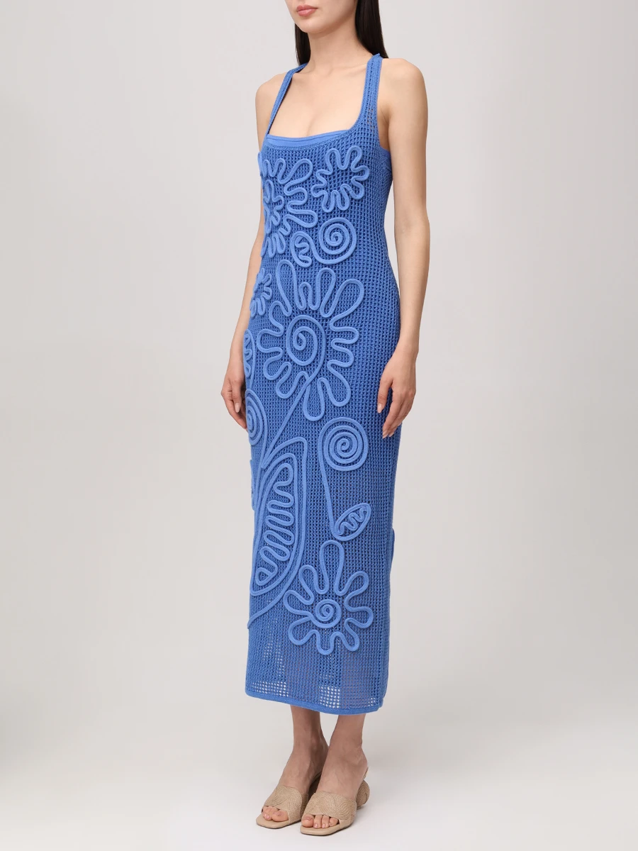 Платье из вискозы CULT GAIA KD3751YN2051 Голубой  Фото 4