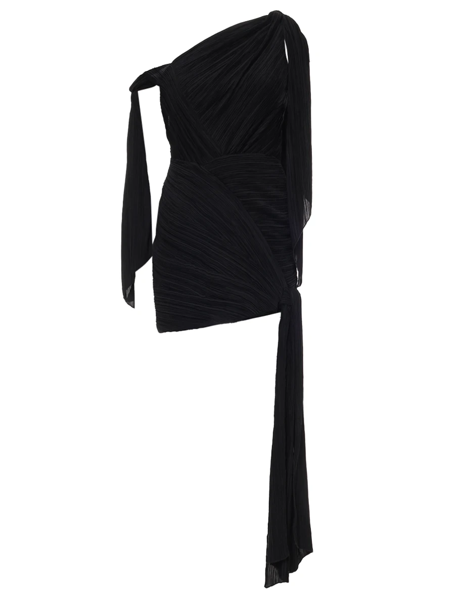 

Платье со шлейфом, Черный, DR3771PE2870