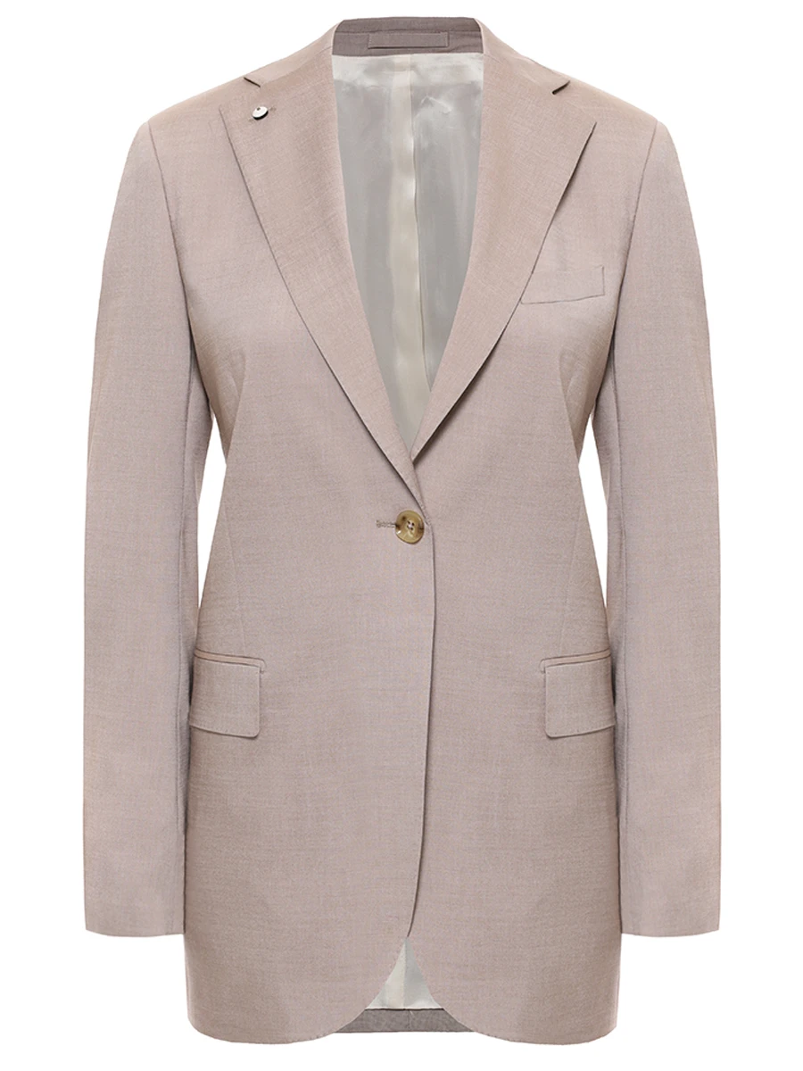 

Пиджак из лиоцелла и шерсти, Коричневый, 54249/1 2165