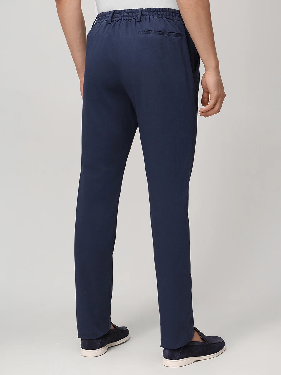 

Брюки хлопковые, Синий, DV0955X_INDIGO339_SPIAGGIA-GD Темно-