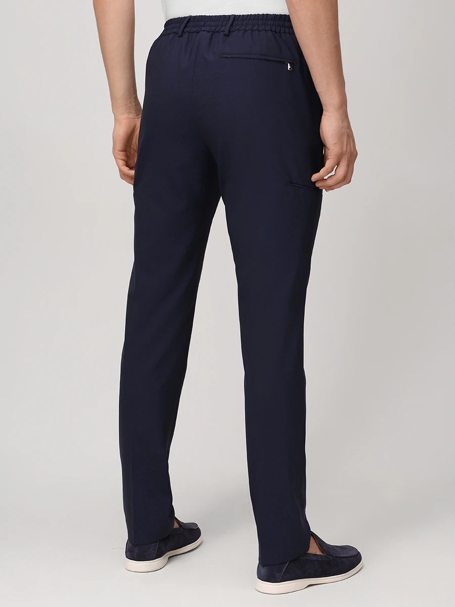 Брюки шерстяные BERWICH FA1755X_ROYAL_GLOBECARGO Синий  Фото 3